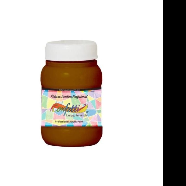 PINTURA ACRILICA CONFETTI 100ML. CAFE OSCURO 137 PZA